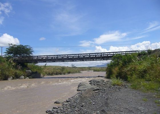 Single Lane 30ft-200ft Bailey Bridge Steel Bridge Components
