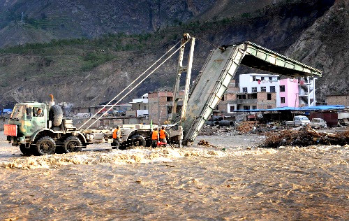 Wheeled Load 13t Fast Erection Modular Emergency Bridge Equipment