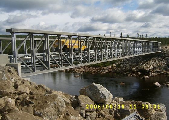 CB100 Compact Panel Modular Steel Bridge Bailey Anti Corrosion Paint