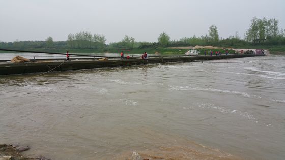 104m Temporary Floating Bridge Tracked Load 60t Fast Erectiion Emergency Equipment