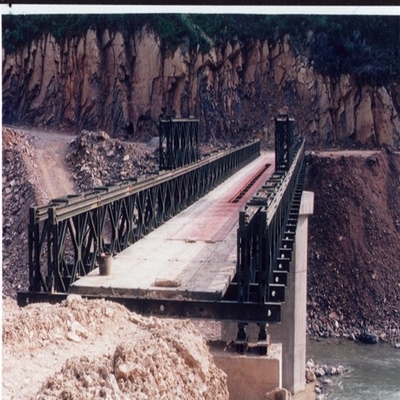 Double Lane 30ft - 180ft Steel Truss Bailey Bridge Temporary Modular